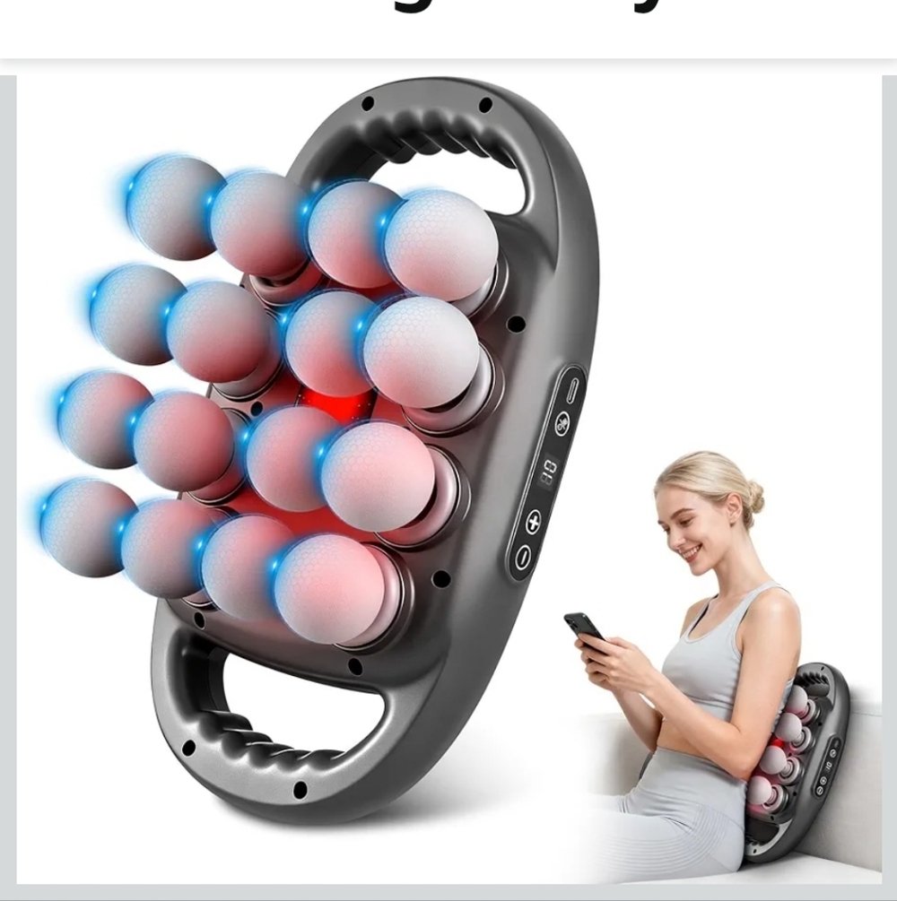 NWT Facia 16-Head Massage Gun Set, Deep Tissue Massager with 9 Modes